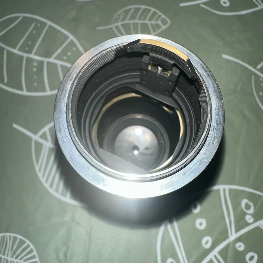 Canon Silver‎ and Brown Camera Lens with Case